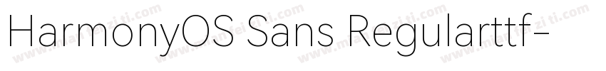 HarmonyOS Sans Regularttf字体转换